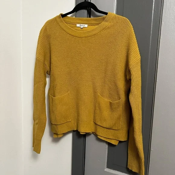 Madewell Women's Mustard Sweater - Picture 2 of 4